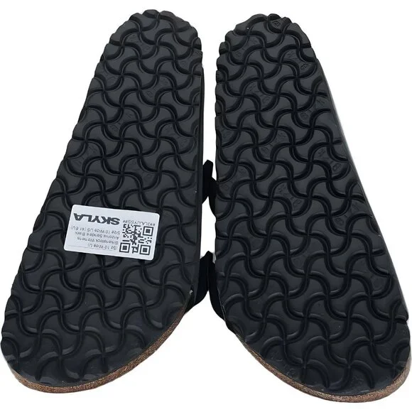 Birkenstock Arizona Black Womens Sandals Size 10 Wide US New 41 EU - Picture 6 of 6